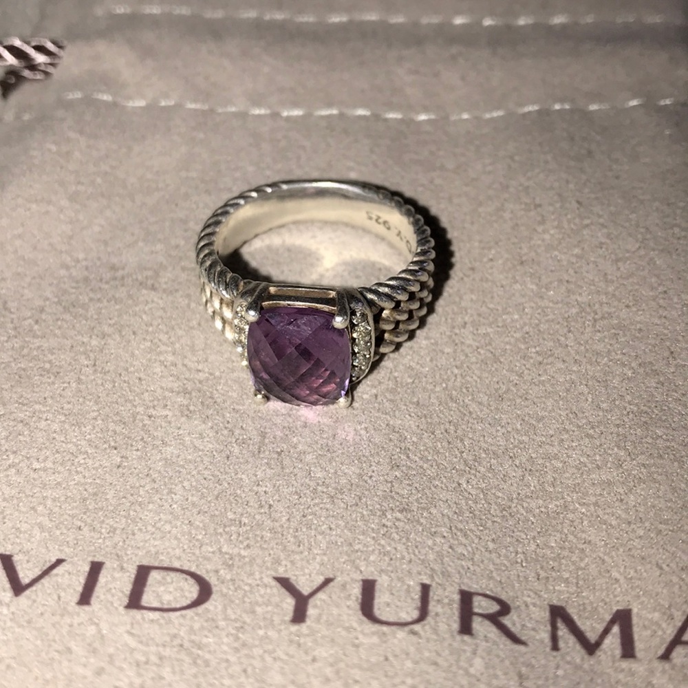 David Yurman amethyst purple ring - Picture 2 of 6